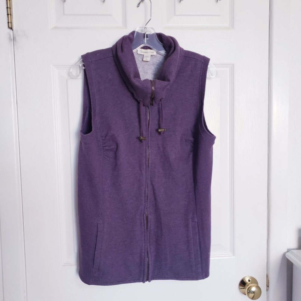 EUC Coldwater Creek Vest and Scarf Set, L (14)